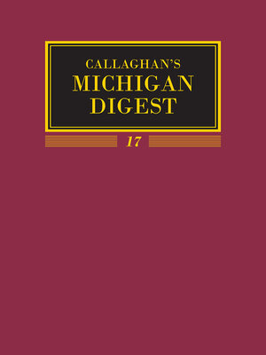 cover image of Michigan Digest, Volume 17